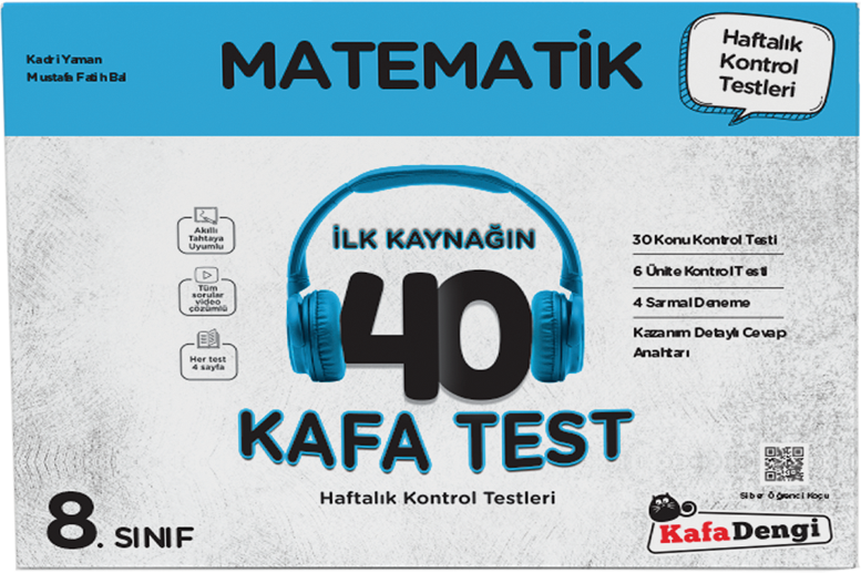 Kafa Dengi Yayınları 8. Sınıf Matematik İlk Kaynağın 40 Kafa Test