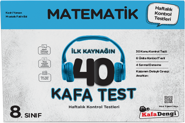Kafa Dengi Yayınları 8. Sınıf Matematik İlk Kaynağın 40 Kafa Test
