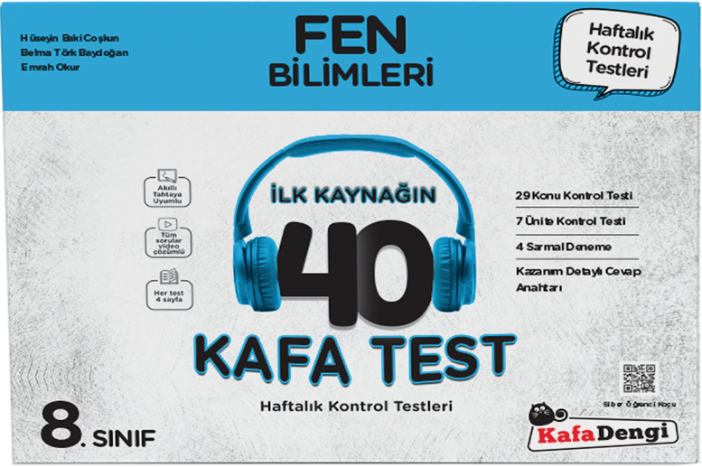 Kafa Dengi Yayınları 8. Sınıf Fen Bilimleri İlk Kaynağın 40 Kafa Test