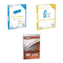 2027 TYT ÜçDörtBeş Matematik Soru + Paragraf Sıfır Risk + anla kazan paragraf deneme 3'lü Set