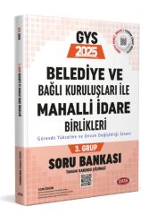 Data 2025 GYS Belediye ve Bağlı Kuruluşları İle Mahalli İdare Birlikleri 3. Grup Soru Bankası Çözümlü Görevde Yükselme Data Yayınları