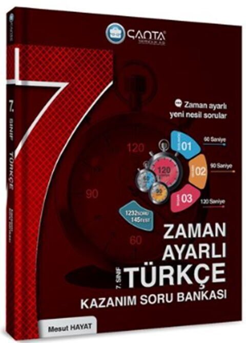 Çanta Yayınları 7. Sınıf Türkçe Zaman Ayarlı Kazanım Soru Bankası