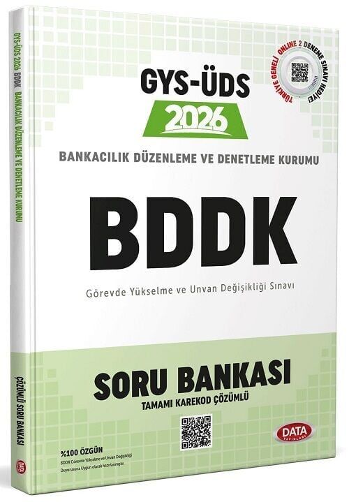 Data 2026 GYS ÜDS BDDK Bankacılık Düzenleme ve Denetleme Kurumu Soru Bankası Çözümlü Görevde Yükselme Ünvan Değişikliği Data Yayınları