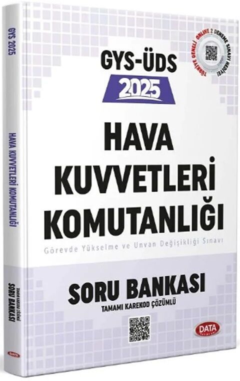 Data Yayınları 2025 GYS ÜDS Hava Kuvvetleri Komutanlığı Soru Bankası