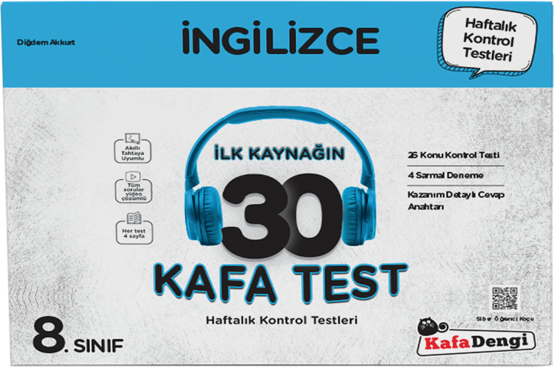 Kafa Dengi Yayınları 8. Sınıf İngilizce İlk Kaynağın 30 Kafa Test