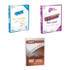 2027 TYT ÜçDörtBeş Matematik Soru + Sıfırdan Başla Start Paragraf + anla kazan paragraf deneme 3'lü Set