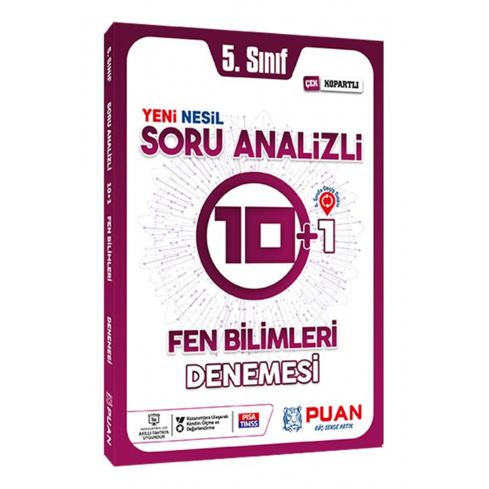 Puan Yayınları 5. Sınıf Fen Bilimleri Soru Analizli 10+1 Deneme