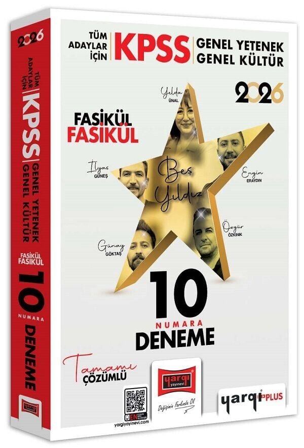 Yargı 2026 KPSS Genel Yetenek Genel Kültür On Numara 5 Yıldız 10 Deneme Fasikül Çözümlü Yargı Yayınları