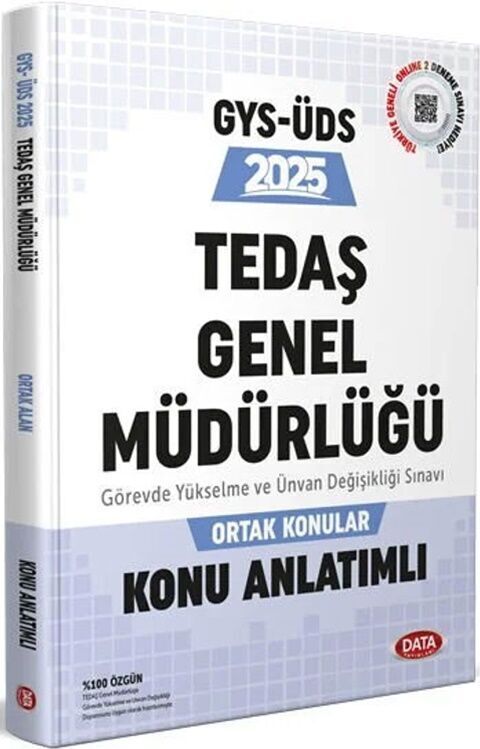 Data Yayınları 2025 GYS ÜDS Tedaş Genel Müdürlüğü Ortak Konular Konu Anlatımlı