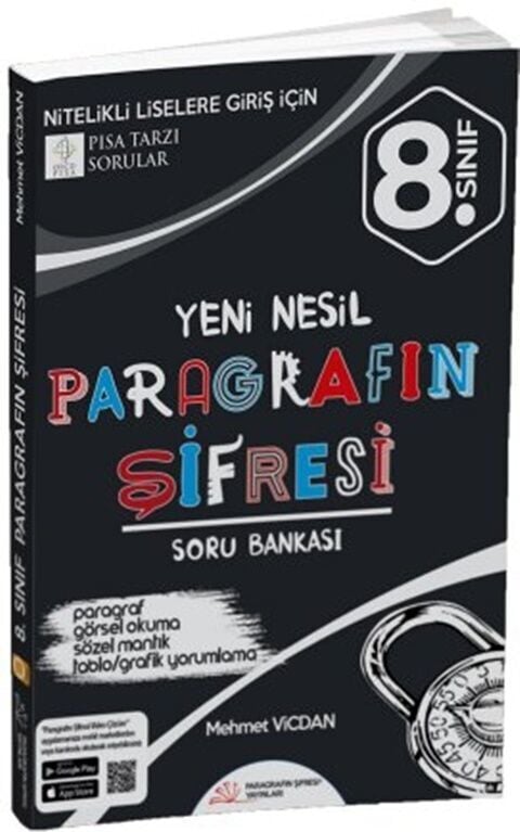 Paragrafın Şifresi Yayınları 8. Sınıf Paragrafın Şifresi Sözel Mantık Muhakeme Soru Bankası