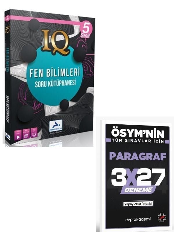 Paraf 2027 5. Sınıf Fen Bilimleri Soru Kütüphanesi+ EVP Akademi Paragraf