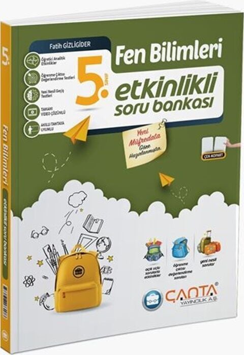 Çanta Yayınları 5. Sınıf Fen Bilimleri Etkinlikli Kazanım Soru Bankası