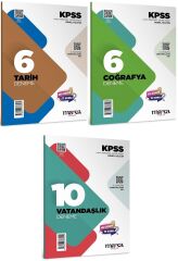 Marka 2026 KPSS Tarih + Coğrafya + Vatandaşlık 6+6+10 Deneme 3 lü Set Marka Yayınları