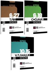 Marka 2026 KPSS Tarih + Coğrafya + Vatandaşlık 6+6+10 Deneme 3 lü Set Marka Yayınları