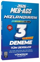 Yönerge 2026 MEB-AGS Tüm Dersler Hızlandıran 3 Deneme Çözümlü Yönerge Yayınları