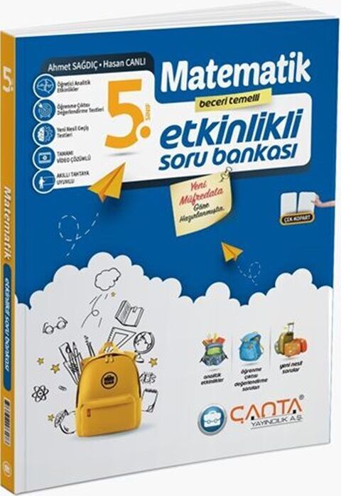 Çanta Yayınları 5. Sınıf Matematik Etkinlikli Kazanım Soru Bankası