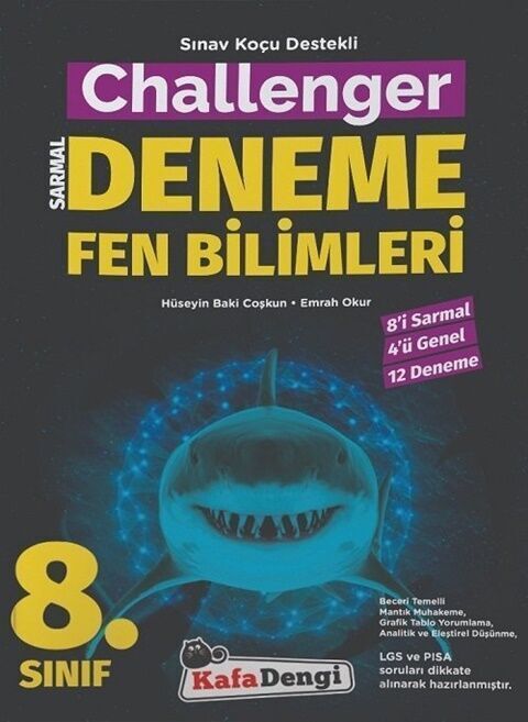 Kafa Dengi Yayınları 8. Sınıf Fen Bilimleri Challenger Sarmal 12 Deneme
