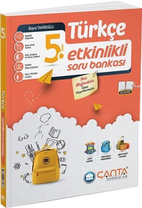 Çanta Yayınları 5. Sınıf Türkçe Etkinlikli Kazanım Soru Bankası
