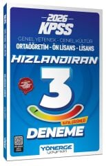 Yönerge 2026 KPSS Genel Yetenek Genel Kültür Hızlandıran 3 Deneme Çözümlü Yönerge Yayınları