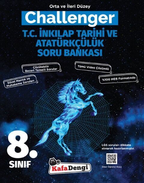 Kafa Dengi Yayınları 8. Sınıf LGS Challenger T.C. İnkılap Tarihi ve Atatürkçülük Soru Bankası