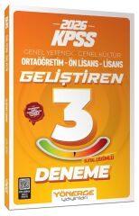 Yönerge 2026 KPSS Genel Yetenek Genel Kültür Geliştiren 3 Deneme Çözümlü Yönerge Yayınları