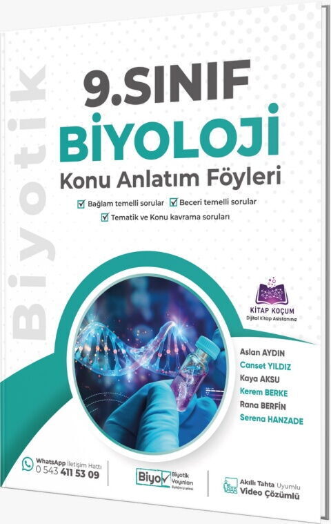 Biyotik Yayınları 9. Sınıf Bağlam Temelli Sorular Biyoloji Konu Anlatım Föyleri