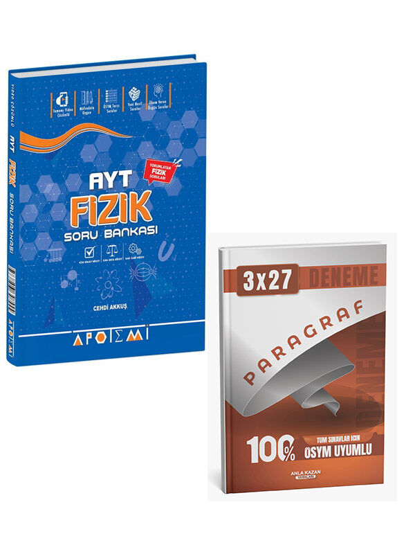 Apotemi 2027 AYT Fizik Soru Bankası+Anla Kazan Paragraf Deneme