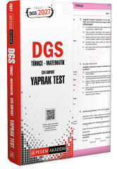 Pegem 2027 DGS Türkçe-Matematik Çek Kopart Yaprak Test Pegem Akademi