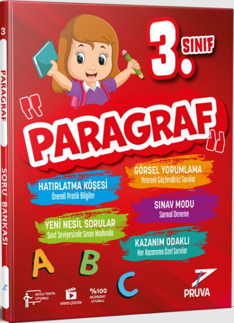 Pruva Akademi 3. Sınıf Paragraf Soru Bankası
