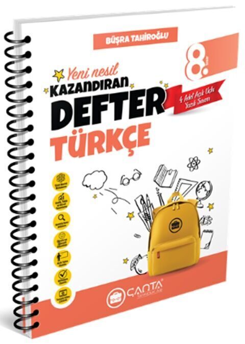 Çanta Yayınları 8. Sınıf Türkçe Yeni Nesil Kazandıran Defter