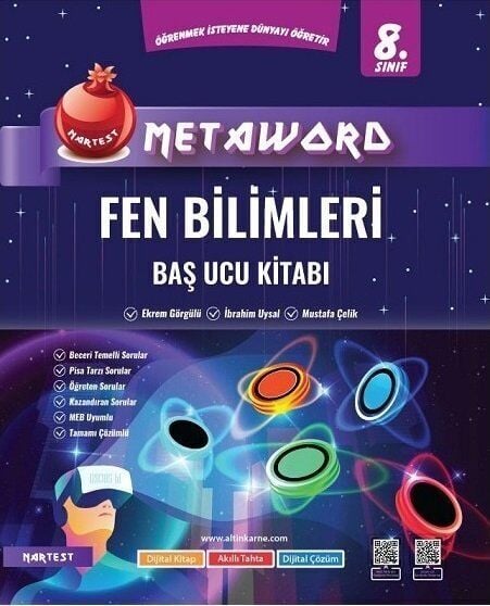 Nartest Yayınları 8. Sınıf Fen Bilimleri Metaword Baş Ucu Kitabı