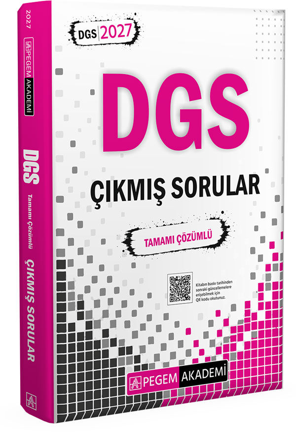 Pegem 2027 DGS Çıkmış Sorular Tamamı Çözümlü Pegem Akademi