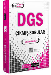 Pegem 2027 DGS Çıkmış Sorular Çözümlü Pegem Akademi Yayınları
