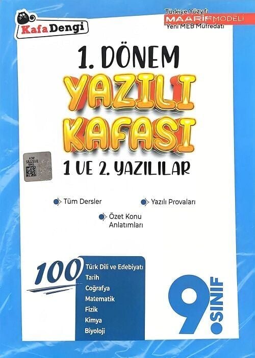 Kafadengi 9. Sınıf 1. Dönem Yazılı Kafası 1. ve 2. Yazılılar Kafa Dengi Yayınları