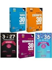 Pegem+Anla Kazan 2026 KPSS Tarih+Coğrafya+Vatandaşlık+Paragraf+Dil Bilgisi Deneme 5 li Set