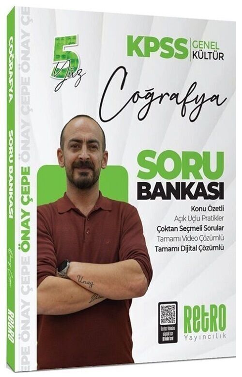 Retro 2026 KPSS Coğrafya 5Yüz Soru Bankası Çözümlü - Önay Çepe Retro Yayıncılık