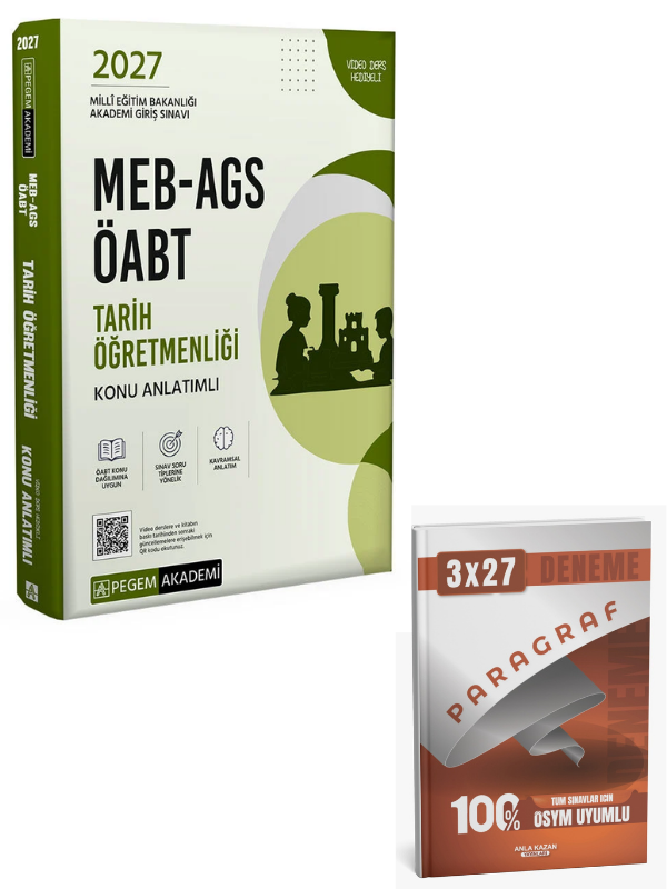 Pegem 2027 ÖABT MEB-AGS Tarih Öğretmenliği Konu Anlatımlı+ Anla Kazan Paragraf