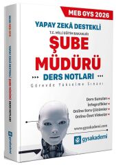 GYS Akademi 2026 GYS MEB Milli Eğitim Bakanlığı Şube Müdürü Ders Notları Görevde Yükselme GYS Akademi