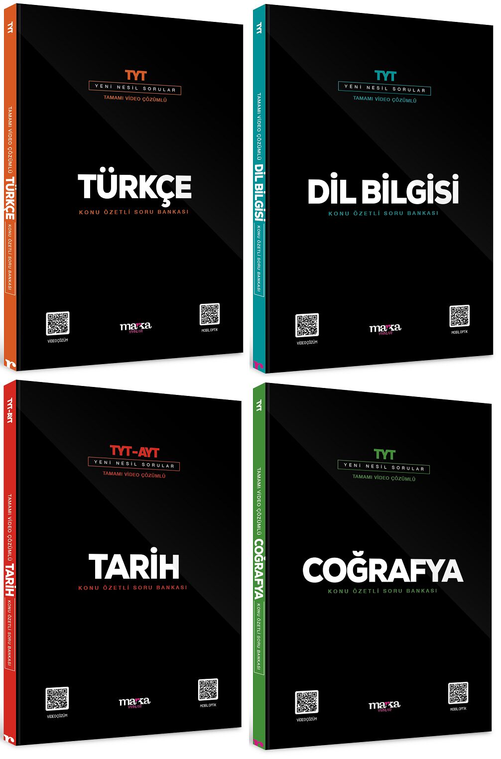Marka YKS TYT Sözel Konu Özetli Soru Bankası 4 lü Set Marka Yayınları