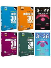 Pegem+Anla Kazan 2026 KPSS Türkçe+Tarih+Coğrafya+Vatandaşlık+Paragraf+Dil Bİlgisi Deneme 6 lü Set