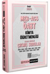 Pegem 2026 ÖABT MEB-AGS Kimya Öğretmenliği Çıkmış Sorular Çözümlü Pegem Akademi Yayınları