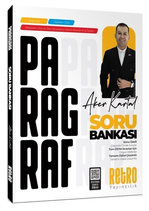 Retro 2026 KPSS ALES DGS TYT AYT Paragraf Soru Bankası Çözümlü - Aker Kartal Retro Yayıncılık