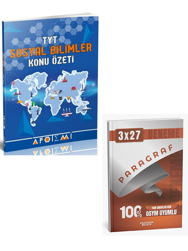 Apotemi 2027 TYT Sosyal Bilimler Konu Özet+Anla Kazan Paragraf Deneme