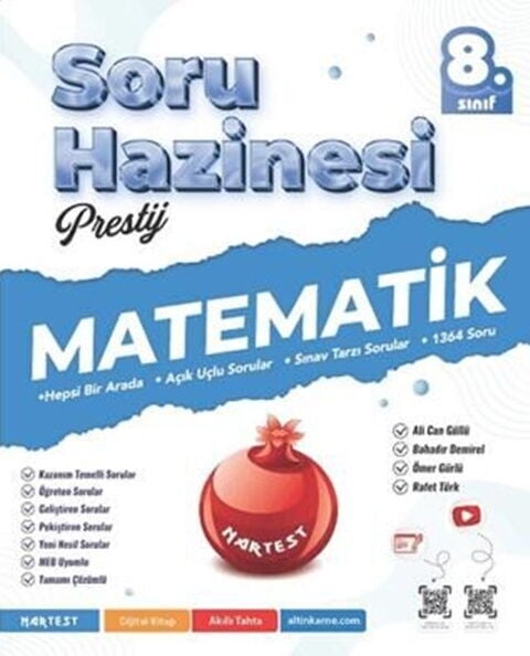 Nartest Yayınları 8. Sınıf Prestij Matematik Soru Hazinesi