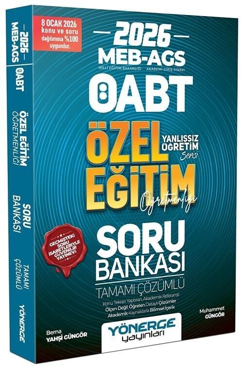 Yönerge 2026 ÖABT MEB-AGS Özel Eğitim Öğretmenliği Soru Bankası Çözümlü - Muhammet Güngör Yönerge Yayınları