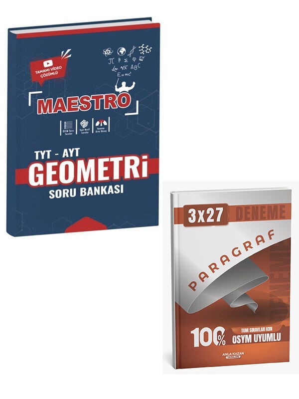 Apotemi 2027 Maestro TYT AYT Geometri Soru Bankası+Anla Kazan Paragraf Deneme