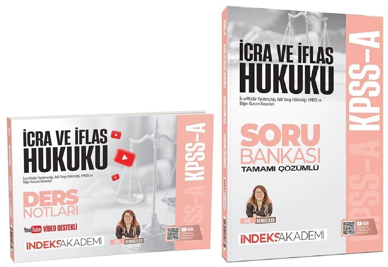 İndeks Akademi 2026 KPSS A Grubu İcra ve İflas Hukuku Video Ders Notları + Soru Bankası 2 li Set - Elif Kendüzler İndeks Akademi Yayıncılık