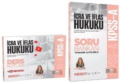 İndeks Akademi 2026 KPSS A Grubu İcra ve İflas Hukuku Video Ders Notları + Soru Bankası 2 li Set - Elif Kendüzler İndeks Akademi Yayıncılık