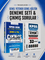 Yediiklim 2026 KPSS GKGY Çıkmış Sorular & EVP Akademi KPSS Tüm Dersler 32 Deneme Seti