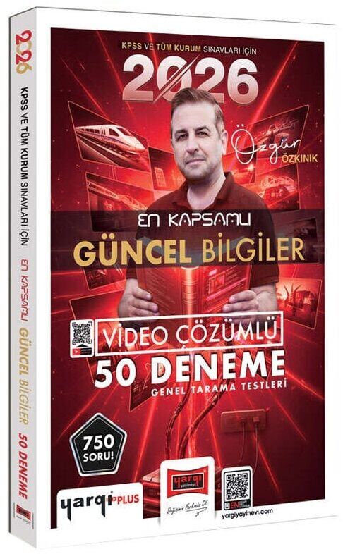 Yargı 2026 KPSS En Kapsamlı Güncel Bilgiler 50 Deneme Çözümlü - Özgür Özkınık Yargı Yayınları